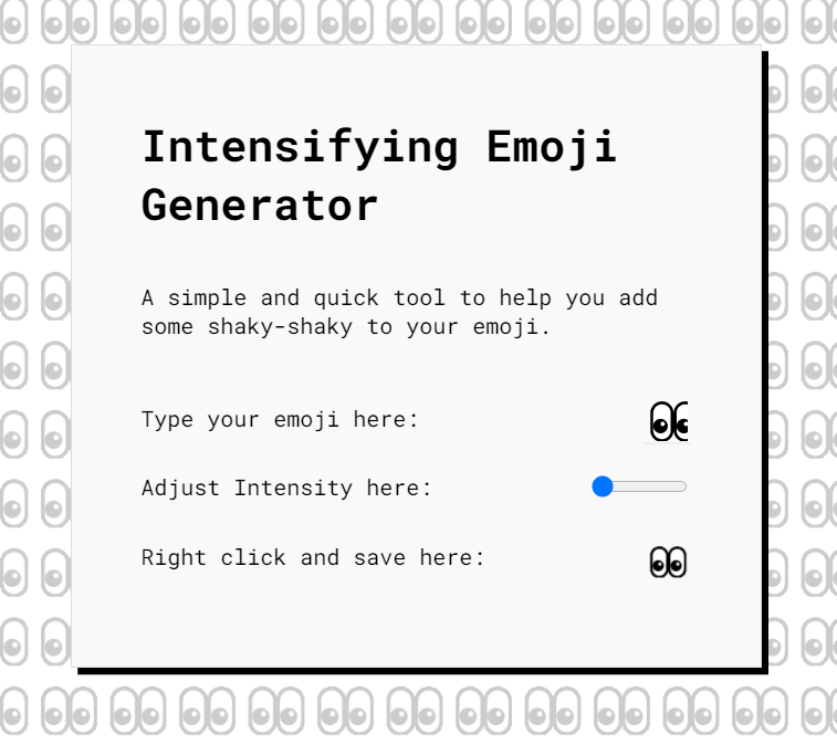 Emoji Intensifies tool